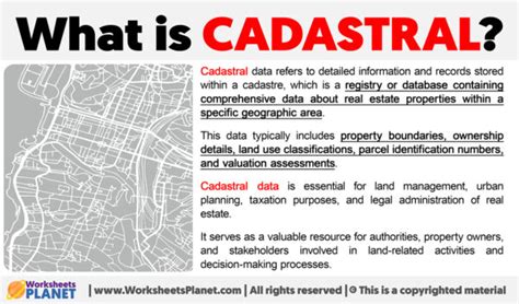 CADASTRAL Meaning in Tagalog .
